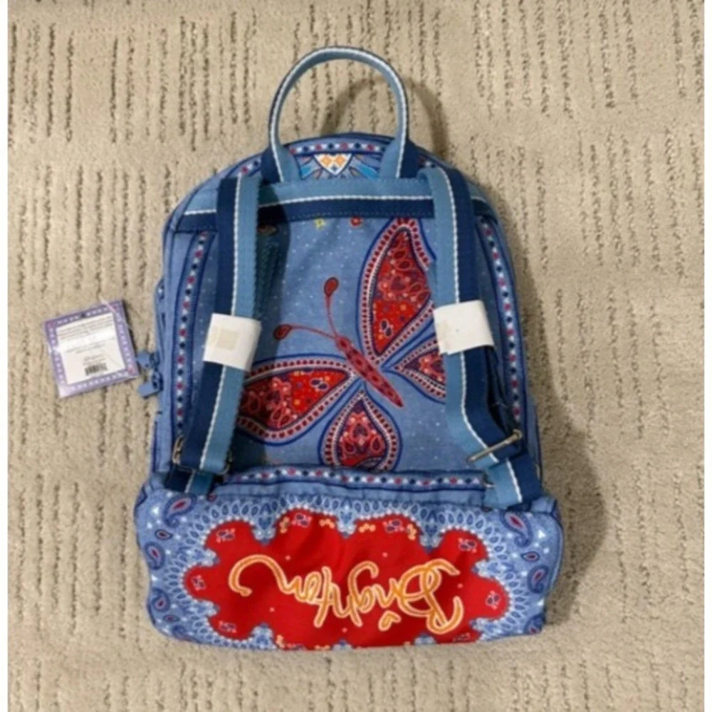 Brighton Blue Bandana Love Print Backpack NWT with Tags